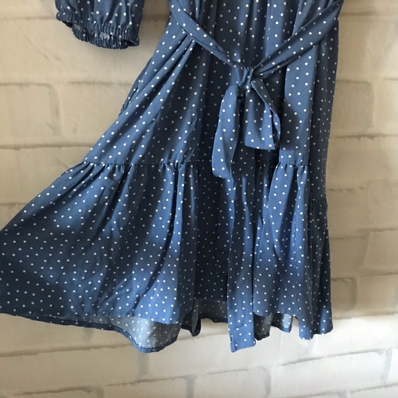 Gibson | Paloma Woven polka dot wrap dress - Picture 8 of 8